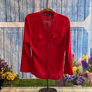 INC beautiful red blouse